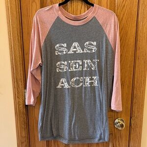 Gray Top with Dusty Pink Trim - Outlander TV Series, Sassenach